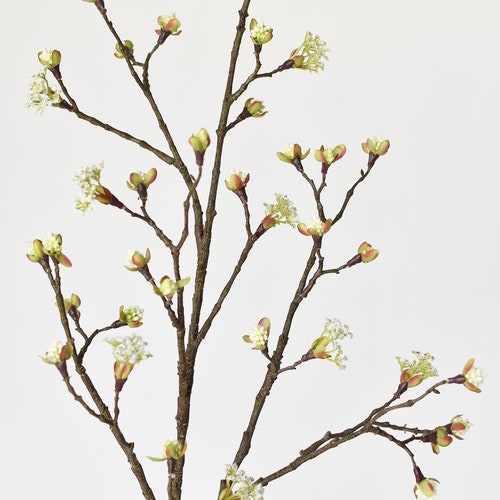42" Faux Budding Blossom Branch Stem