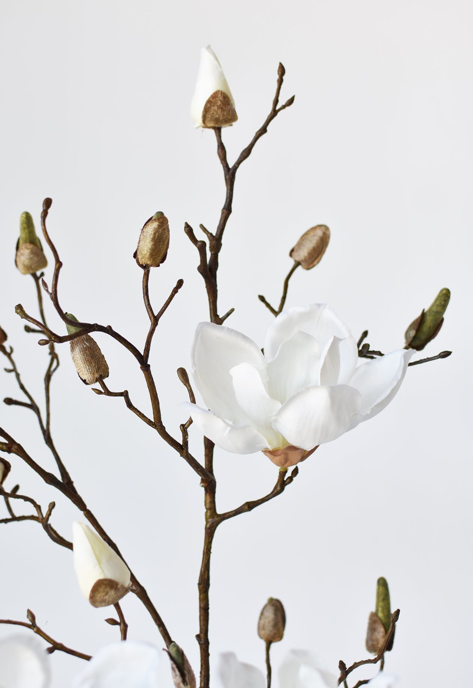 40 Faux Magnolia Branch Etsy