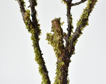 29" Faux Moss Twig Branch Stem