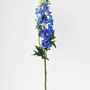 35" Faux Blue Violet Delphinium Stem