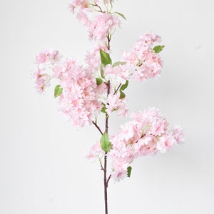 40 Faux Cherry Blossom Branch Stem Pink image 2