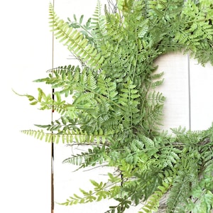 24" Faux Mixed Fern Wreath