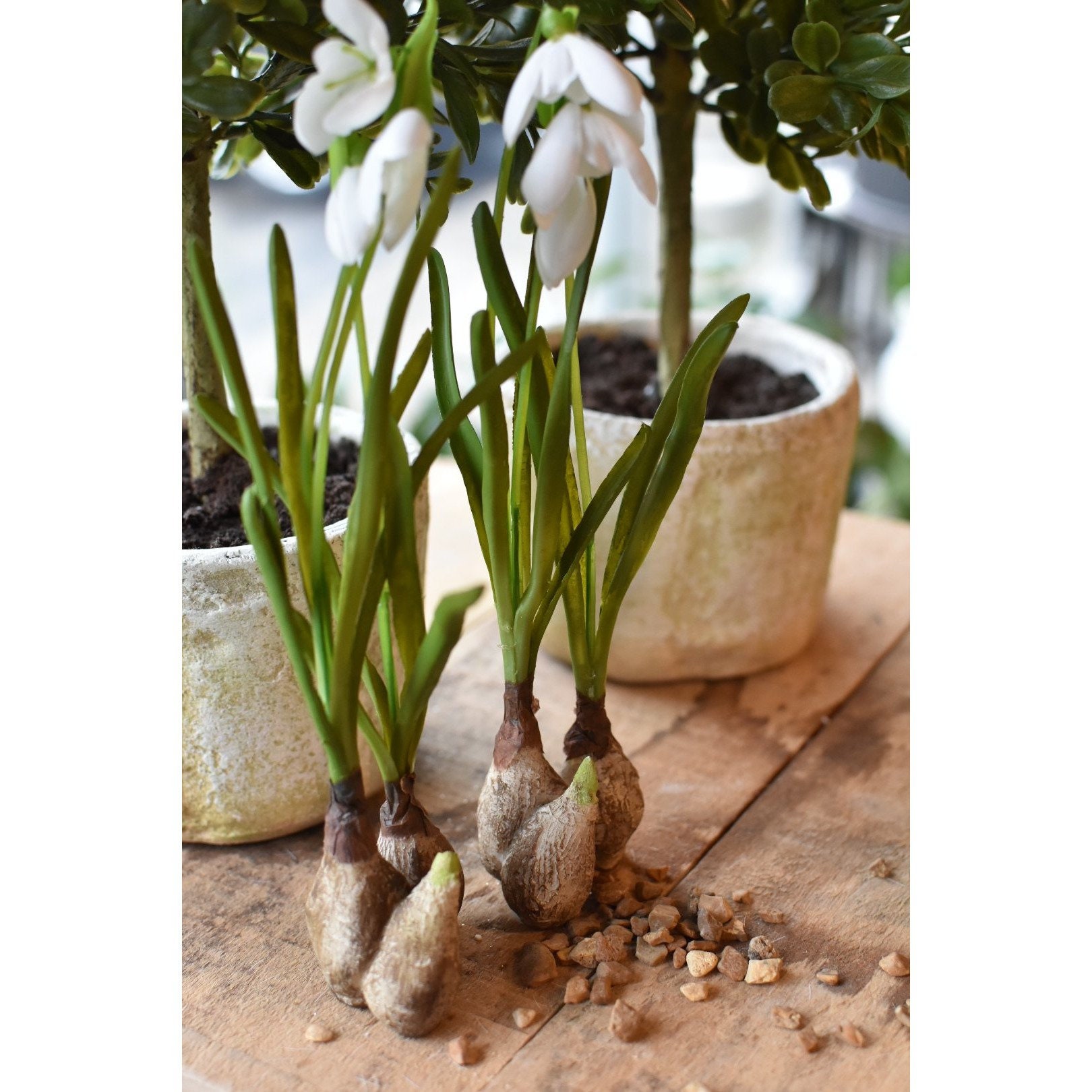 Faux Standing Snowdrop w/Bulb Faux flower floral artifical Etsy