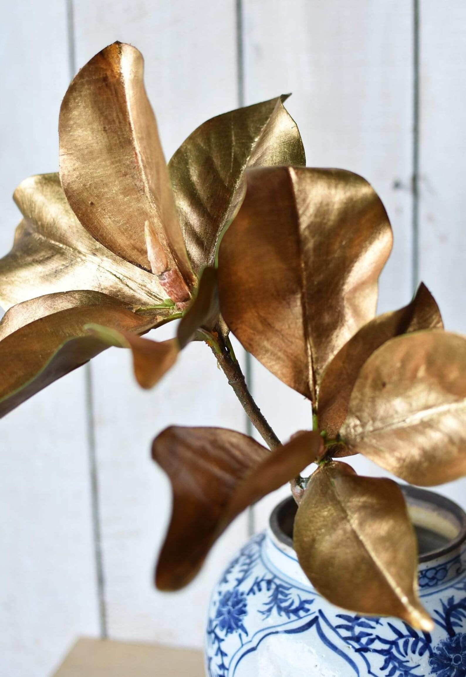 Faux Gold/Brown Magnolia Leaf Pick Etsy