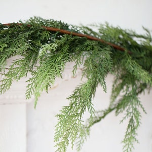 6' Faux Realistic Cedar Garland Christmas Greenery