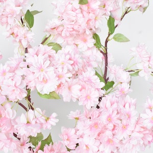 40 Faux Cherry Blossom Branch Stem Pink image 6