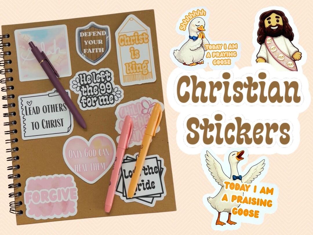 Christian Stickers Faith Decal Waterproof Vinyl for Waterbottle and ...