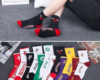 Basketball Socken 2 Stück, Team Spirit Fan Ausrüstung, Spieltag Komfort, Geschenk für Ihn Sie