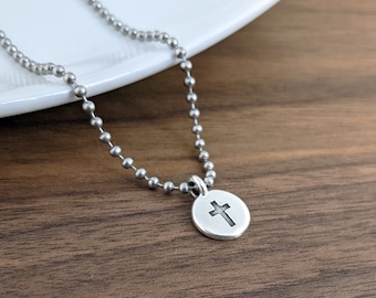 Mens Cross Necklace, Mens Necklace Pendant, Cross Necklace Pendant, Gifts for Him, Gifts for Husband, Gifts for Boyfriend, Gifts for Dad