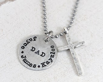 Gift for Dad, Personalized Dad Necklace, Mens Jewelry, Gift for Him, Mens Necklace, Father Necklace, Fathers Day Gift