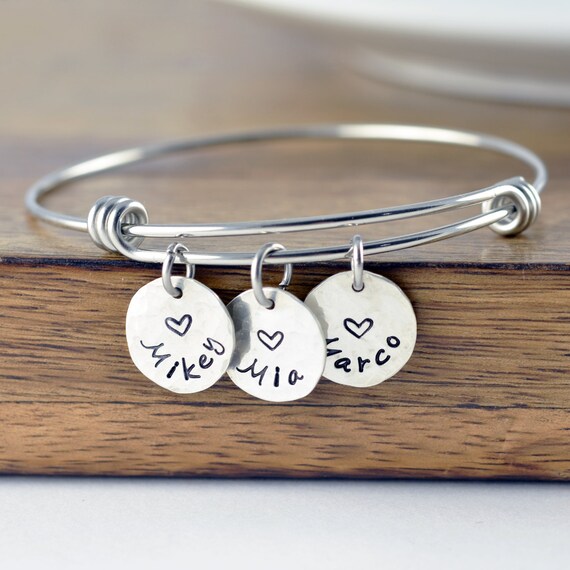 Personalized Gift, Charm Bracelet, Name Bracelet, Gift for Her