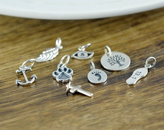 Silver Charm, Add On Charm, Ala Carte -Charms, Add On, Necklace Charms