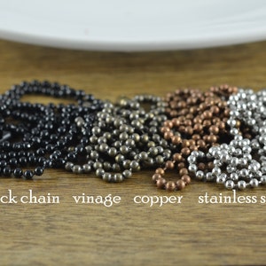 Silver Chain, Copper Chain, Stainless Steel Chain, Necklace Chain, Add On, A la Carte