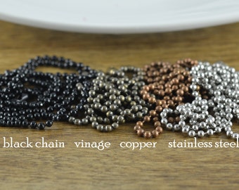 Silver Chain, Copper Chain, Stainless Steel Chain, Necklace Chain, Add On, A la Carte