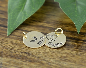 Add On, Ala Carte, Engraved Disc, Hand Stamped Name Disc, Personalized Charms, Monogrammed Disc, Add on Disc ,Charm
