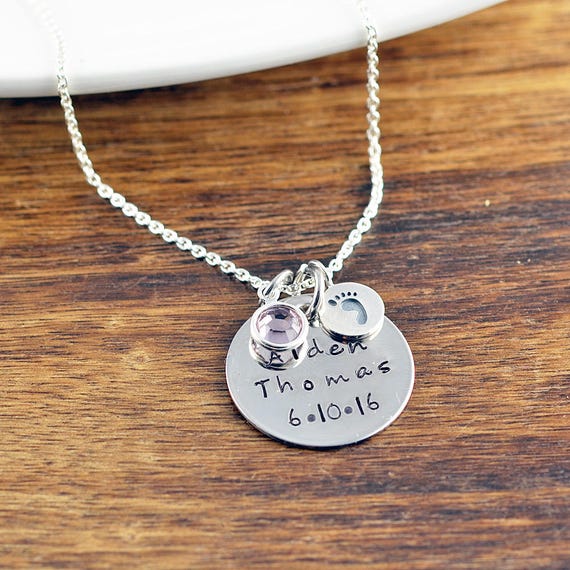 personalized baby name necklace