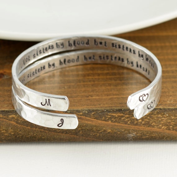 Not sisters by blood but shop sisters by heart bangle
