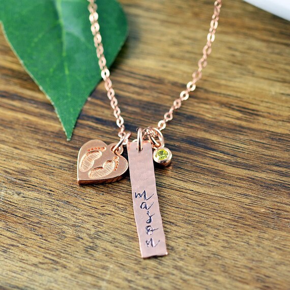 etsy child name necklace