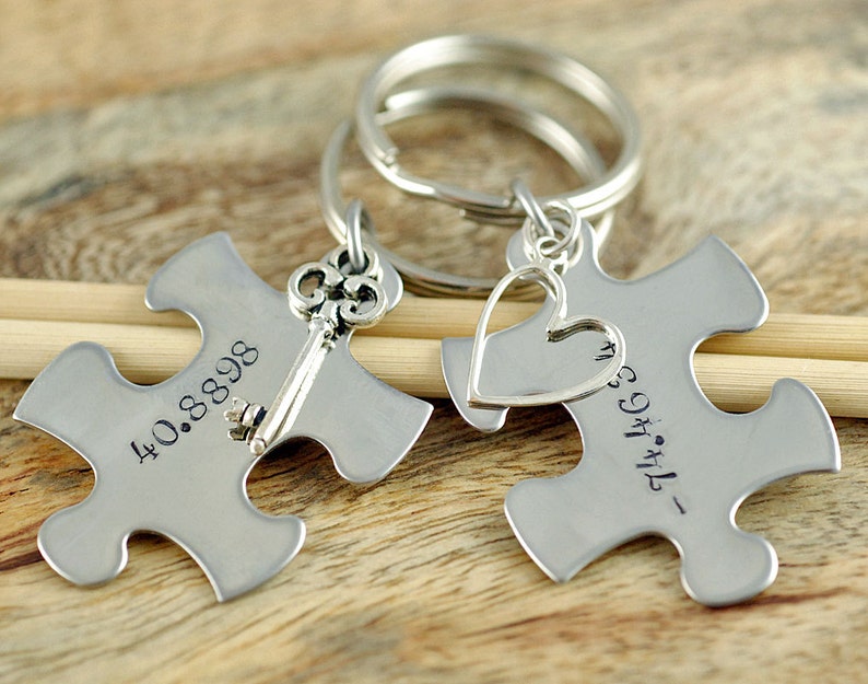 Personalized Keychain Puzzle Keychain Puzzle Piece ...