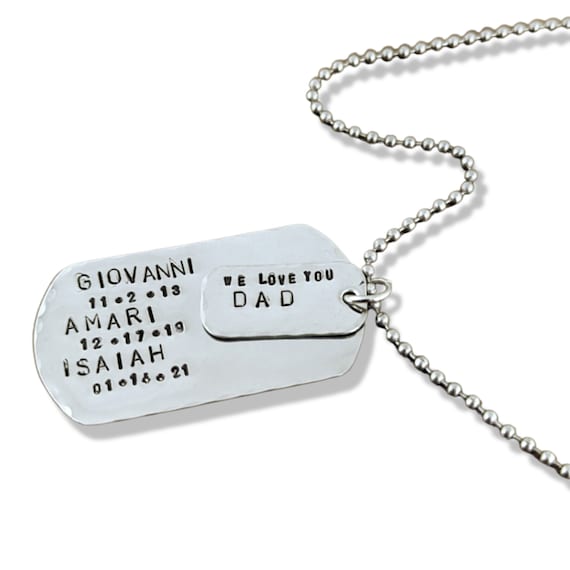 Personalized dog tags for father's day hotsell