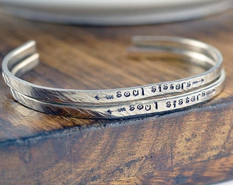 Soul Sister Gift, Soul Sister Bracelet, Friendship Bracelet, Best Friend Bracelet, souls sisters bracelets, Secret Message Jewelry