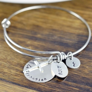 Bracelet de confirmation, Confirmation bijoux, cadeau de Confirmation, Confirmation des cadeaux pour les filles image 1