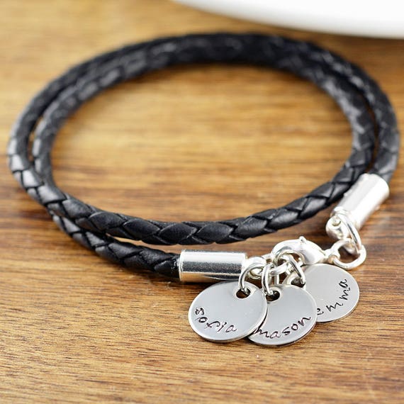 leather mothers bracelet