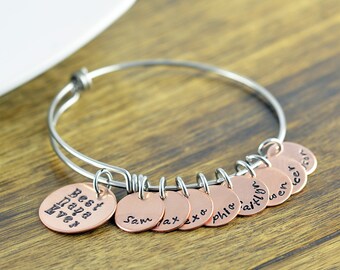 Personalized Grandma Bracelet, Nana Bracelet, Mimi Bracelet, Grandma Bracelet Family Bracelet, Personalized Bracelet, Mommy Bracelet