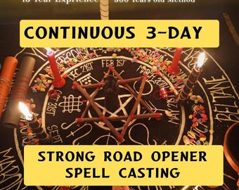 Continuous 3-day Strong Road Opener Spell casting | Manifest Opportunity & Clear Blockages - Pure Candel