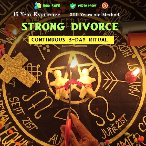 Divorce Spell, Break Up Couple, Separation Ritual, Third Party Removal, Energetic Detachment | 3-Day