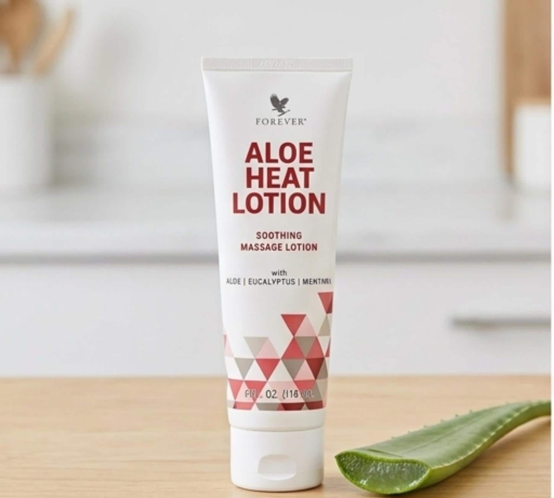 Forever Aloe Heat Lotion 4 fl oz, Soothing Muscle Massage, Menthol and  Eucalyptus Relief