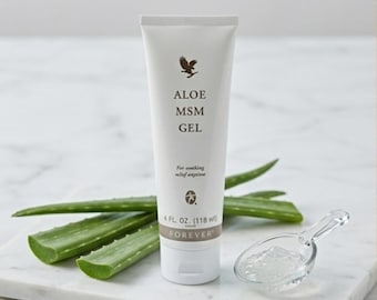 Aloe MSM Gel, beruhigende Gelenkmuskulatur-Entlastung, klare, nicht färbende Formel 113 ml