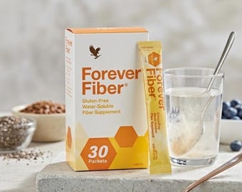 Forever Fiber 30 Packungen, 5 glösliche Ballaststoffe pro Portion, Verdauungsgesundheit, präbiotische Ergänzung
