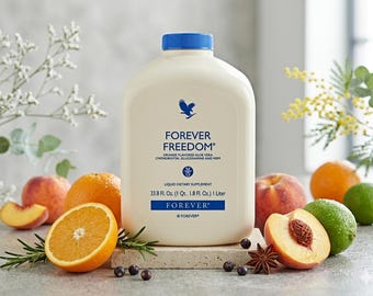 Für immer Freiheit Orange Flavored Aloe Vera | Chondroitin Glucosamin MSM Flüssigergänzung 1 Liter