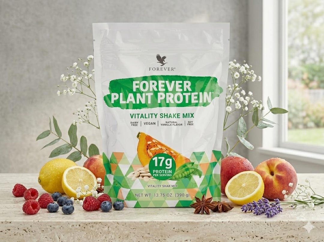 forever plant protein shake 100% Plant Based Protein - Functional Gut Healthy Ingredients main image 1