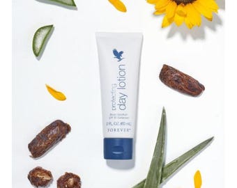 Forever Protecting Day Lotion SPF 20, Aloe Vera Gesichtsfeuchtigkeitscreme, mineralischer Sonnenschutz Zink