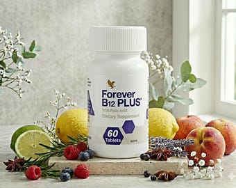 Forever B12 Plus mit Folsäure Time-Release-Tabletten (60 Stück)