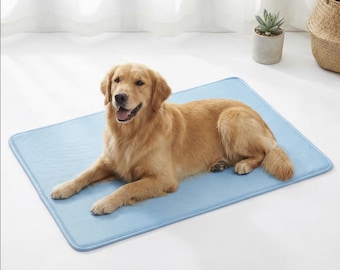 Colchoneta autorefrescante para perros/cama de seda fría para mascotas, alivia el calor en verano (sin electricidad)