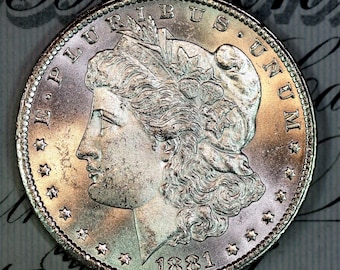 1881-CC * Solid+ Gem bu ms MORGAN SILVER Dollar * From Original Collection