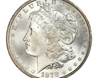 1878 S Morgan Silver Dollar 1 Brilliant Uncirculated BU coin restrike copy