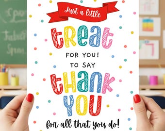 Letrero de agradecimiento a empleados, letrero de mesa para el Día de agradecimiento a los maestros, letrero de agradecimiento para el personal, letrero de obsequios, impresión instantánea de 8 x 10