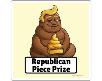 Republican Piece Prize. Square Stickers