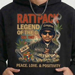Eazy E Rattpack Png, Legend Of The G Graphic, Rap Bootleg, Descarga digital