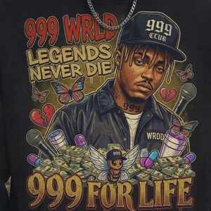 Juice WRLD PNG、999 Clubグラフィック、Legends Never Dieブートレグ、デジタルダウンロード