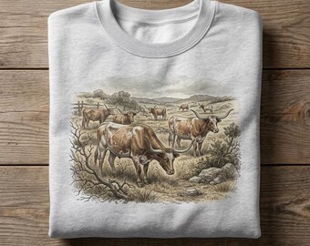 Vintage Shirt Birds Berry Tee Sweatshirt Hoodie Unisex Cottagecore Farmhouse Botanical Graphic Crewneck Retro Woodland Nature Animal Lover