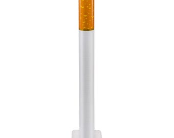 Large Cigarette LED Floor Lamp - Dimmable LED Statement Light - Unique Home Decor