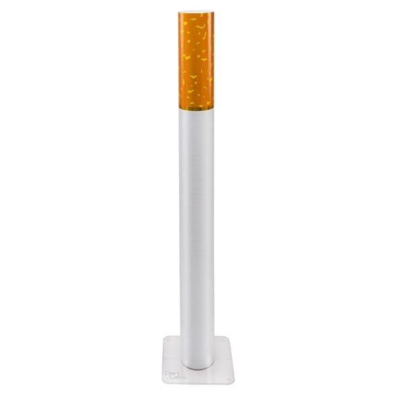 cigarette floor lamp Vintage Marlboro Light 95cm | Giant Lamp - Man Cave Retro Decor Large Cigarette LED Floor Lamp