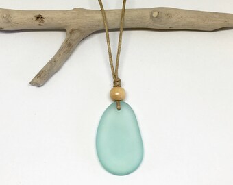 sea glass necklace, eco friendly beach jewelry