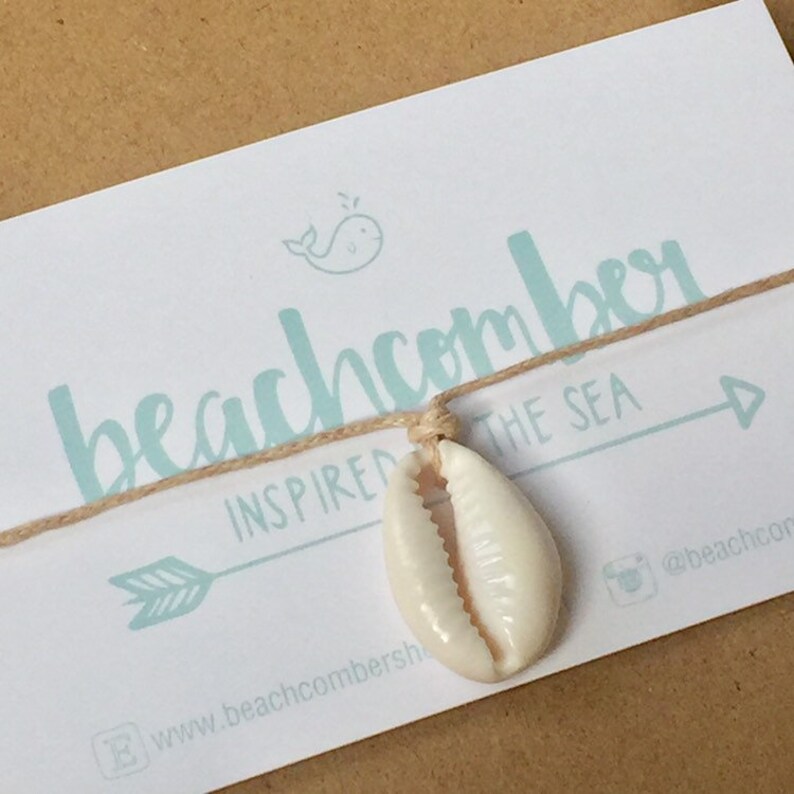 cowrie shell anklet beachcomber beach jewellery