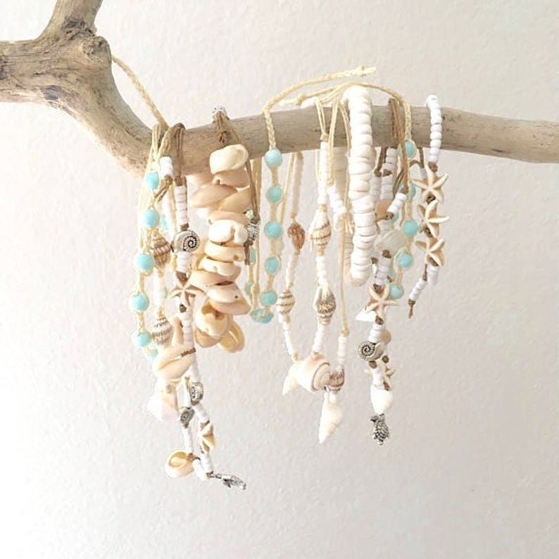 cowrie shell anklet beachcomber beach jewellery